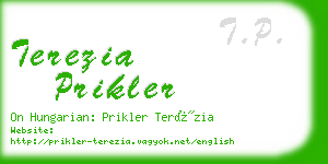 terezia prikler business card